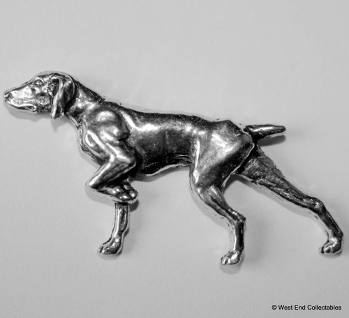 English pointer pewter pin - pointer,