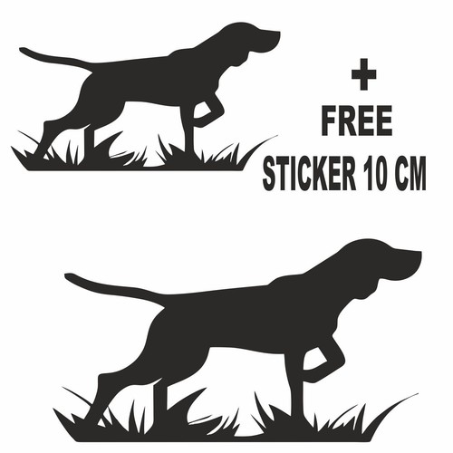 Adesivo pointer cane caccia - adesivo,
