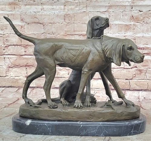 Vintage bronzo caccia - bronzo, cane